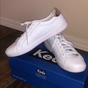 Keds Ace Leather white/rose gold sneakers